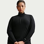 Nike Sportswear Chill Knit Women's Tight Quarter-Zip Long-Sleeve Ribbed Top (Plus Size)