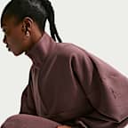 Playera Dri-FIT oversized de medio cierre para mujer Nike 24.7 ImpossiblySoft