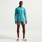 Playera con gorro de manga larga Dri-FIT UV para hombre Nike Swim Hydroguard Essential