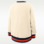 Sudadera de cuello redondo sin cierre universitaria Nike oversized para mujer Auburn Legacy