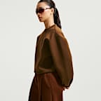 Haut oversize à manches longues Nike Article Fleece pour femme