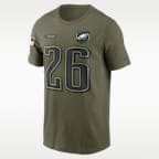 Saquon Barkley Philadelphia Eagles Salute To Service Men’s Nike NFL T-Shirt