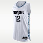 Jersey Nike Dri-FIT ADV de la NBA Authentic para hombre de Ja Morant de los Memphis Grizzlies City Edition