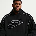 Sudadera con gorro sin cierre de tejido Fleece para hombre Nike Air