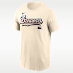 Milwaukee Brewers City Connect Wordmark Men's Nike MLB T-Shirt