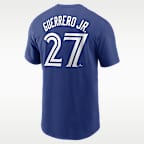 Playera Nike de la MLB para hombre Vladimir Guerrero Jr. Toronto Blue Jays Fuse