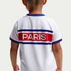 Paris Saint-Germain Home Big Kids' Nike Dri-FIT Soccer Pre-Match Top