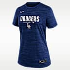 Playera Nike Dri-FIT de la MLB para mujer Los Angeles Dodgers Authentic Collection Velocity