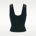 Camiseta de tirantes de cuello en forma de U con doble tirante para mujer NikeSKIMS Matte
