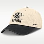 Gorra universitaria Nike ajustable para hombre Iowa Primetime 2-Tone Club