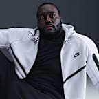 Chamarra Windrunner de tejido Fleece de cierre completo para hombre Nike Tech