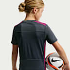 Nike Academy+ Dri-FIT Kısa Kollu Genç Çocuk Futbol Üstü