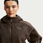NikeSKIMS Sherpa Women's Oversized Full-Zip Hooded Jacket