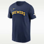 Christian Yelich Milwaukee Brewers 2026 World Series Champions Men's Nike MLB T-Shirt