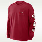 Playera de manga larga universitaria Nike para hombre Alabama Academic Max90 Pocket