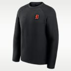 Sudadera de cuello redondo sin cierre Nike de la MLB para hombre Detroit Tigers Tech Fleece