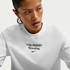Playera de corte cuadrado para mujer Nike Wrestling