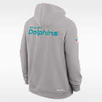 Sudadera con gorro sin cierre Nike Dri-FIT de la NFL para hombre Miami Dolphins Initial Home Sideline
