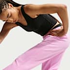 Nike Studio Fleece Sport Women's Dri-FIT Mid-Rise Pants