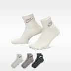 Nike Everyday Elevated Ankle Socks (3 Pairs)