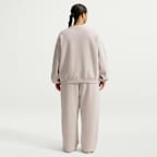 Nike Studio Fleece Medium Weight Women's Oversized Crew-Neck Sweatshirt (Plus Size)