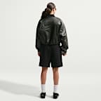 Pants cargo de tiro alto oversized para mujer Nike Studio Fleece Medium Weight