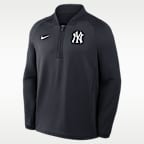 New York Yankees Authentic Collection Men's Nike Dri-FIT MLB 1/2-Zip Long-Sleeve Top