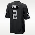 Jersey Nike de la NFL Game para hombre Ashton Jeanty Las Vegas Raiders 2025 NFL Draft First Round Pick