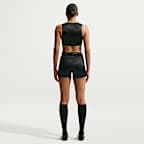 NikeSKIMS Satin Shine Boyshorts mit mittelhohem Bund und Kordelzug (ca. 5 cm, Damen)