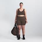 NikeSKIMS Matte Women's V-Neck Long-Line Bra