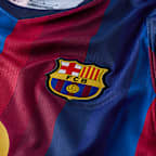 Camisola de futebol Replica Nike Dri-FIT de manga comprida do equipamento principal Stadium FC Barcelona 2026/27 Júnior