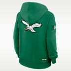 Sudadera con gorro sin cierre Nike Dri-FIT de la NFL para mujer Philadelphia Eagles Sideline Standard Issue Alt