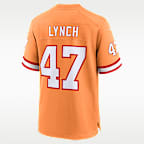 John Lynch Tampa Bay Buccaneers 50th Anniversary Men's Nike NFL Game Jersey