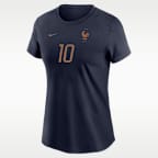 Playera de futbol Nike para mujer Kylian Mbappé FFF