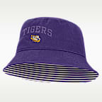 Gorro tipo pescador universitario Nike para hombre LSU Primetime Apex