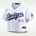 Los Angeles Dodgers Women's Nike x KAWS MLB Cropped Replica Jersey