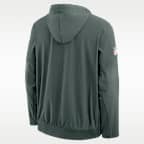 Green Bay Packers Rivalries Collection Sideline Anorak Men's Nike NFL 1/2-Zip Hooded Jacket