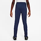 Fotbollsbyxor Paris Saint-Germain Academy Pro Nike Dri-FIT i stickat material för ungdom