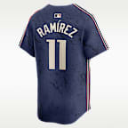 Jersey Nike Dri-FIT ADV de la MLB Limited para hombre José Ramírez Cleveland Guardians City Connect