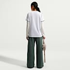 Pants de tiro medio y pierna amplia para mujer Nike Studio Fleece Medium Weight