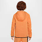 Sudadera con gorro con cierre completo para niños grandes Nike Sportswear Tech Fleece