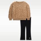 Conjunto de 2 piezas de leggings acampanados para bebé (12-24 meses) Nike Cozy
