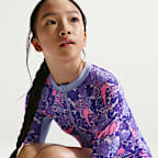 Conjunto de shorts y bikini de espalda deportiva para niña talla grande Nike Swim