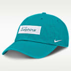 Miami Dolphins Primetime Club Wordmark Men's Nike NFL Adjustable Hat