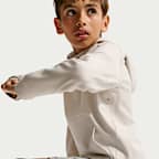 Sudadera con gorro sin cierre Dri-FIT con protección contra los rayos UV para niño talla grande Nike Primary Nanoknit