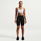 Brassière de sport rembourrée à maintien supérieur avec zip avant Nike Indy pour femme