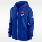 Sudadera con gorro Nike de la NFL de cierre completo para mujer Buffalo Bills Phoenix Rewind