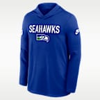 Seattle Seahawks Pass Accuracy Men's Nike Dri-FIT NFL Long-Sleeve Hooded Top