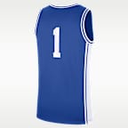 Jersey de básquetbol universitario Nike para hombre Duke Blue Devils Replica
