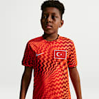 Turkey 2026 Pre-Match Older Kids' Nike Dri-FIT Football Pre-Match Short-Sleeve Top